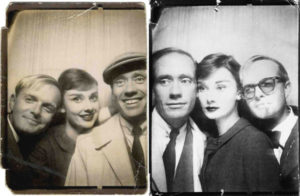 Audry Hepburn photo booth picture