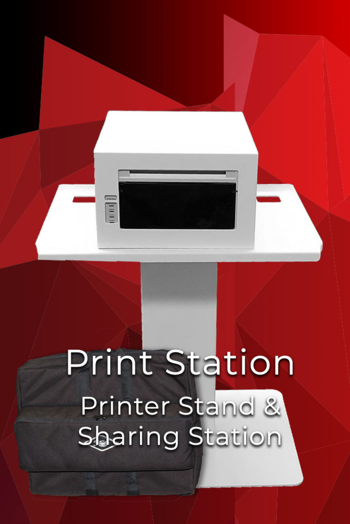 print station photo booth printer stand