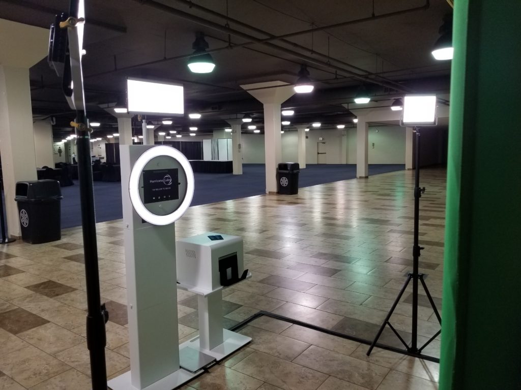 security photo booth green screen